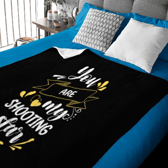 Stars Sky Moon Star Outer Space Baby Blankets