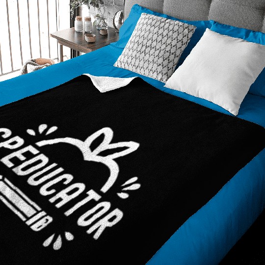 Speducator Cute Sped Special Education Teacher Baby Blankets