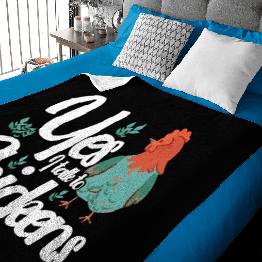 Chickens Rooster Chicken Farmer Hen Poultry Cock Baby Blankets