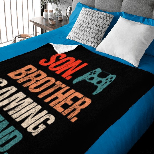 Son brother gaming legend gamer gift boy Baby Blankets