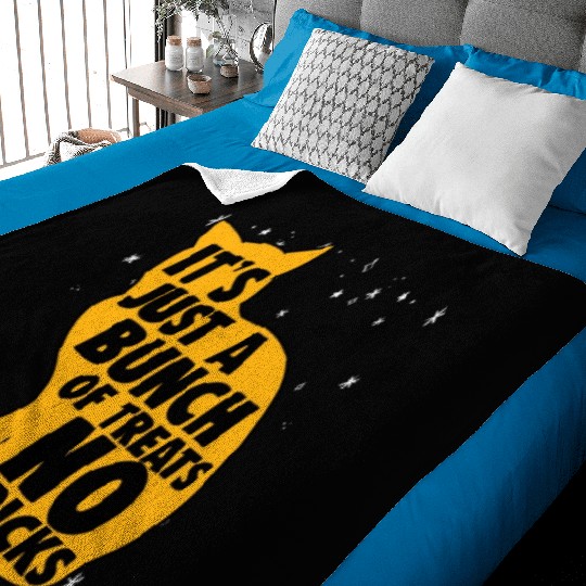 It's Just A Bunch Of Spooky Halloween Treats For Baby Blankets