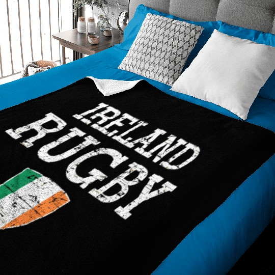 Irish Flag Rugby Grunge Style T Baby Blankets