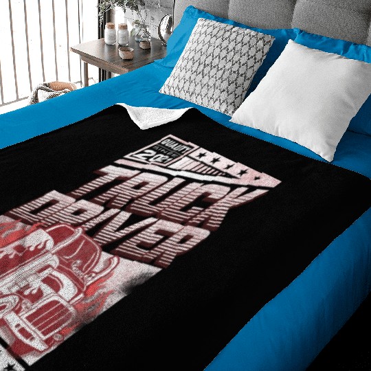 Truck Driver, Truck driving Baby Blankets