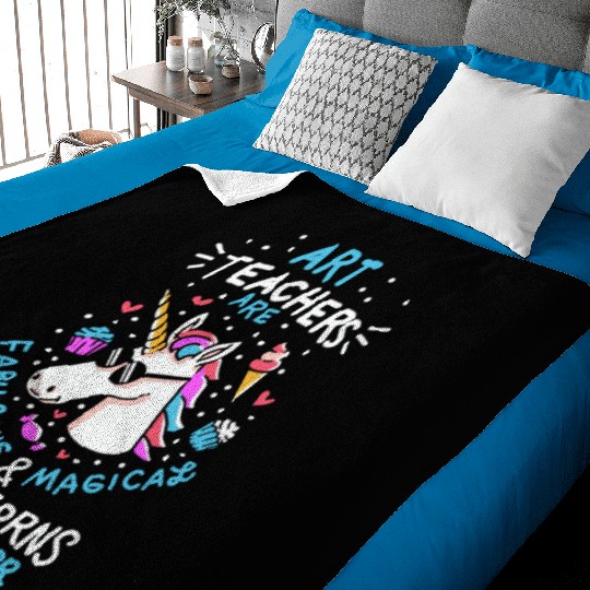 Art teacher gift art teacher school unicorn Baby Blankets