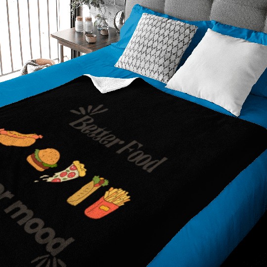Better Food Better Mood Baby Blankets