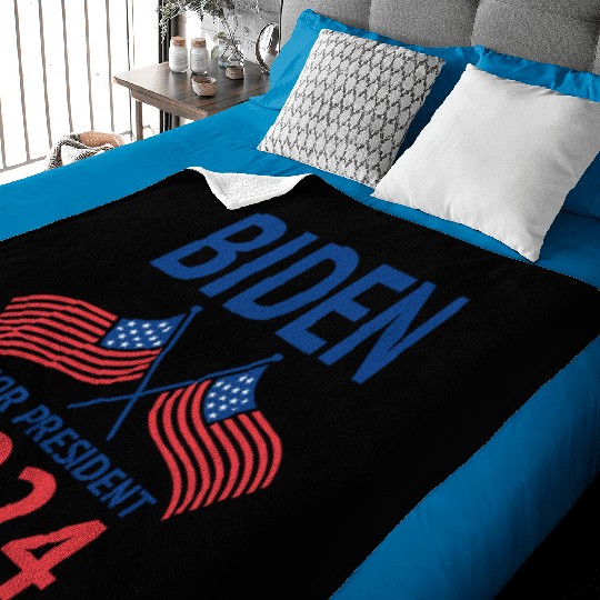 Joe Biden For President 2024 Baby Blankets