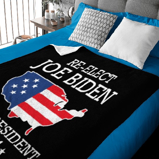 Re-Elect Joe Biden For President 2024 Baby Blankets