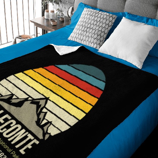 Mt LeConte Great Smoky Mountains Vintage Tennessee Baby Blankets