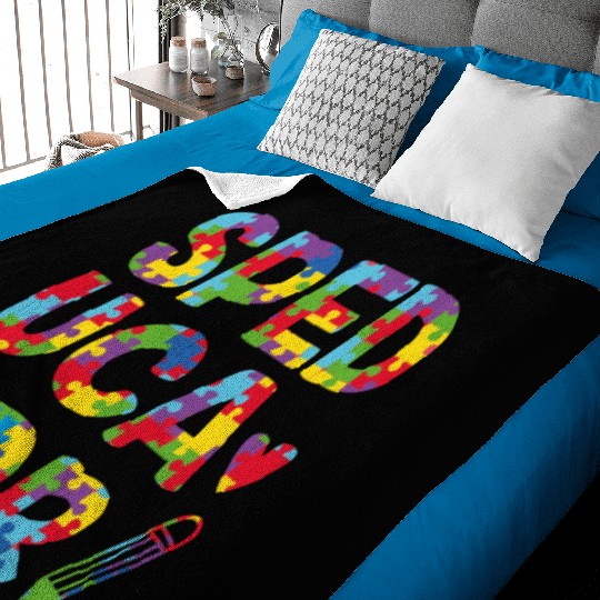 Speducator Sped Teacher Special Education Cute Baby Blankets