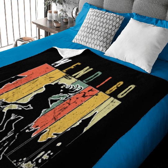 Retro Folk Wendigo Halloween Cryptid Monster Baby Blankets