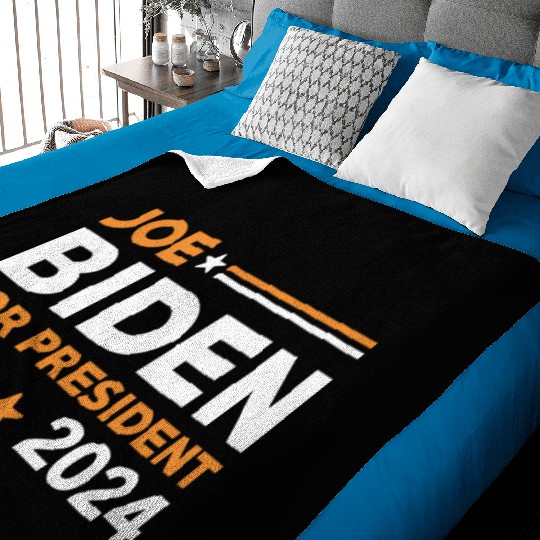 Joe Biden For President 2024 Baby Blankets