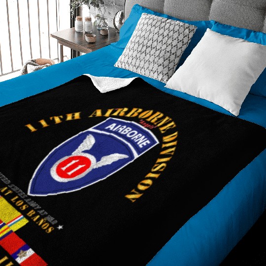 11th Airborne Division Raid at Los Baños WWII wPAC Baby Blankets