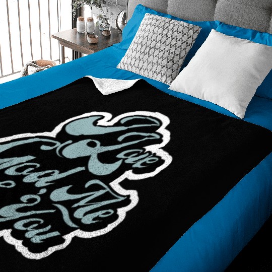 I Love God, Me & You (light blue) Baby Blankets