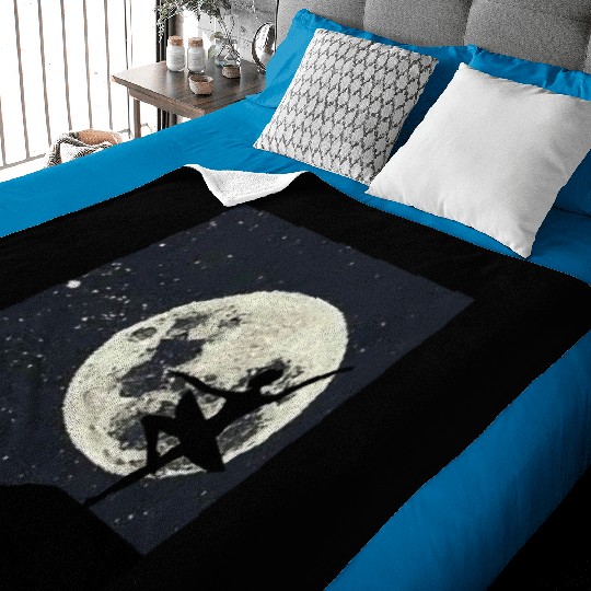 Ballet Dancer Moonlight Ballet Instructor Gift Baby Blankets