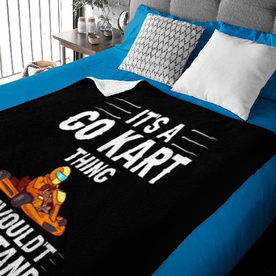 Go Kart Racing Indoor Karting Racer Electric Baby Blankets