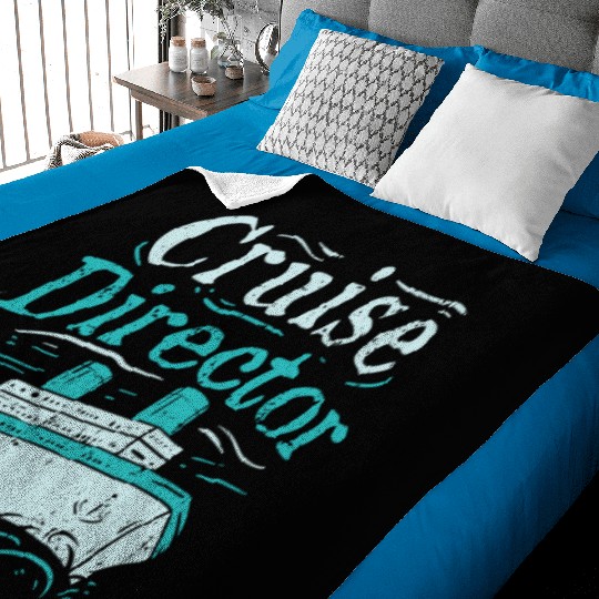 Cruise Director Cruising Ship Holidays vacation Baby Blankets
