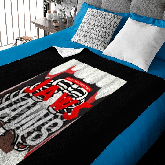 Jaws Halloween Baby Blankets