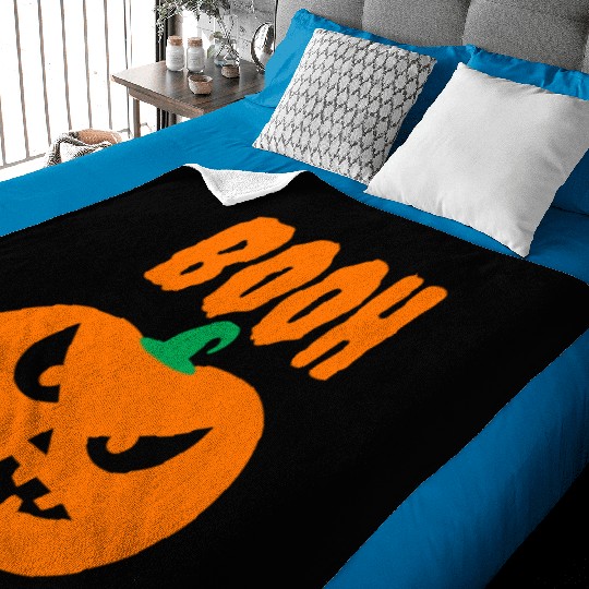 Halloween Scary Evil Pumpkin Funny Pumpkin Head Baby Blankets
