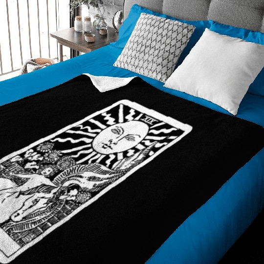 Y O L O - Sun Tarot Card Baby Blankets