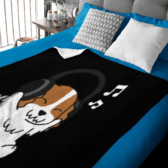 Music Lover Cavalier King Charles Spaniel Baby Blankets