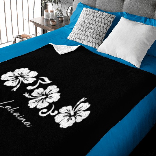 Lahaina Maui Hawaii Hibiscus Flower Baby Blankets