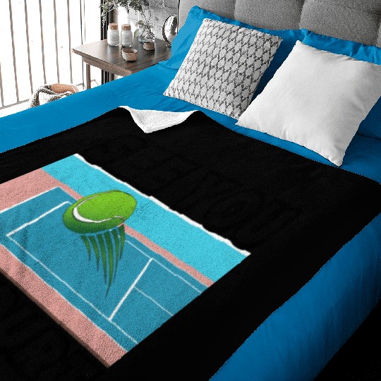 Funny Tennis See You In Court Baby Blankets