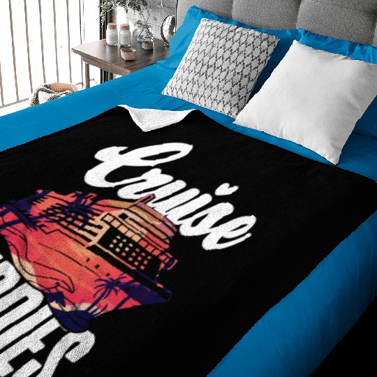 Cruise Ship Vacation Friends Girl Baby Blankets