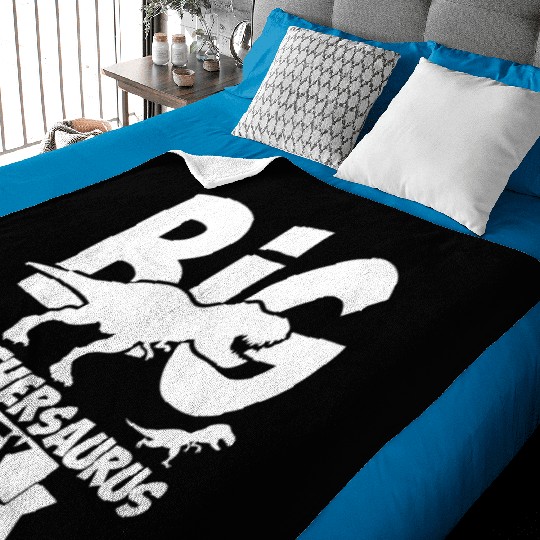 Big Brother Rex Dinosaur . Brothersaur Rex Tyranno Baby Blankets