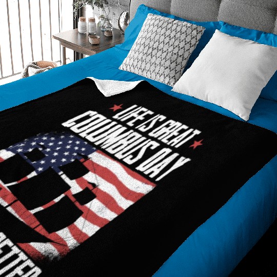 Columbus Day 1492 Baby Blankets