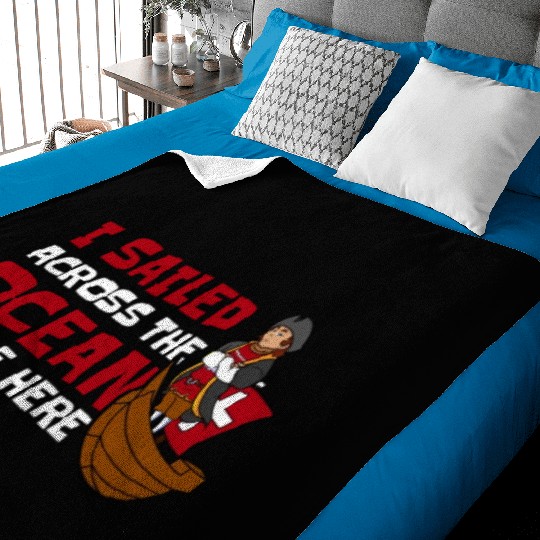 Columbus Day 1492 Baby Blankets