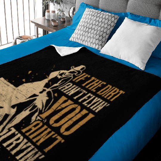 Barrel Racing Dirt Rodeo Equestrian Horse Barrel Baby Blankets