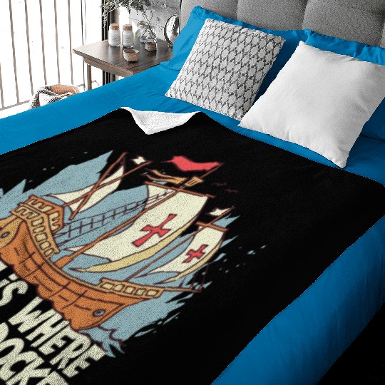 Columbus Day 1492 Baby Blankets