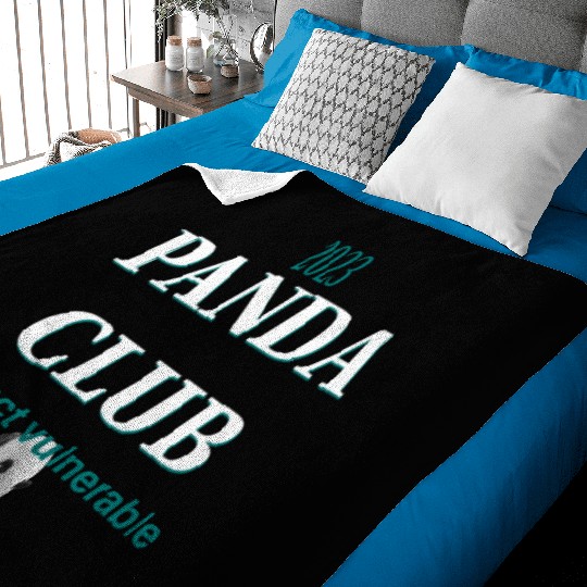 2023 panda club green Baby Blankets