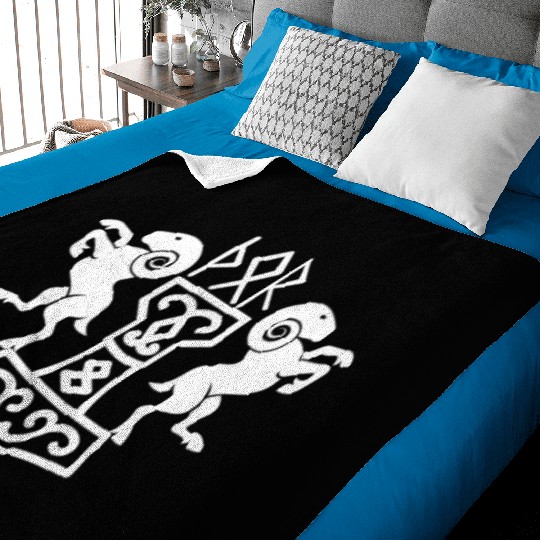 Thor Ram Baby Blankets