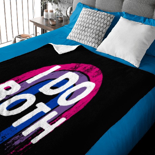 I Do Both Bisexual LGBTQ Bi Pride Pansexual Funny Baby Blankets