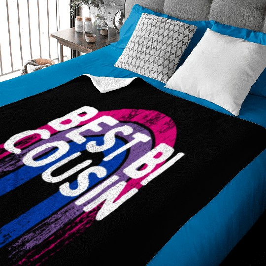 Best Bi Cousin Bisexual LGBTQ Bi Pride LGBT Family Baby Blankets