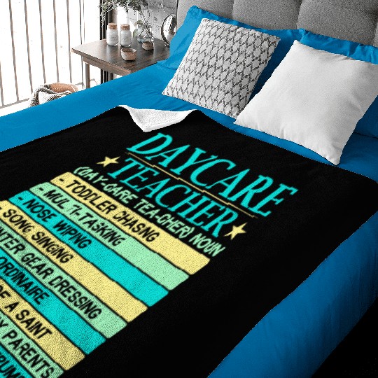 Daycare Teacher Childcare Educator Director Baby Blankets