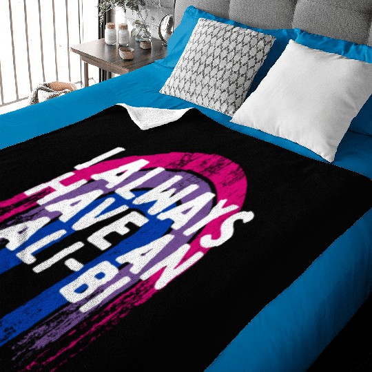 I Always Have an Ali-Bi Bisexual Couples Bi Pride Baby Blankets