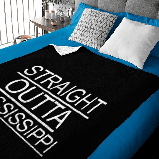 straight outta mississippi Baby Blankets