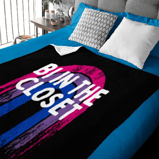 Bi in the Closet Bisexual LGBTQ Bi Pride LGBT Baby Blankets