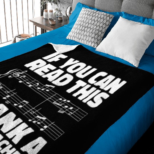 Music Teacher Notes Baby Blankets