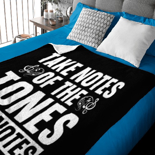 Music Teacher Notes Baby Blankets