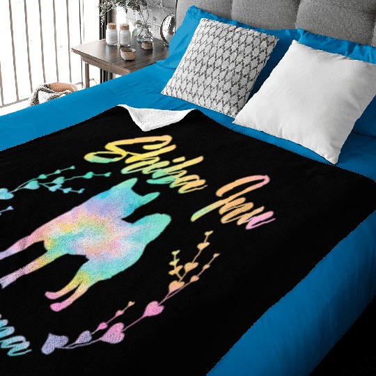 Shiba Inu Mama Japanese Dog Lover Puppy Paw Love Baby Blankets