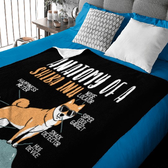 Shiba Inu Japanese Dog Lover Puppy Paw Love Baby Blankets