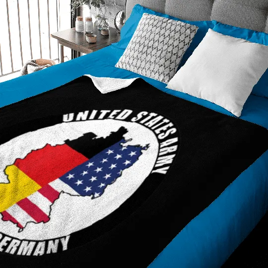 Germany United States Army Military Veteran Baby Blankets