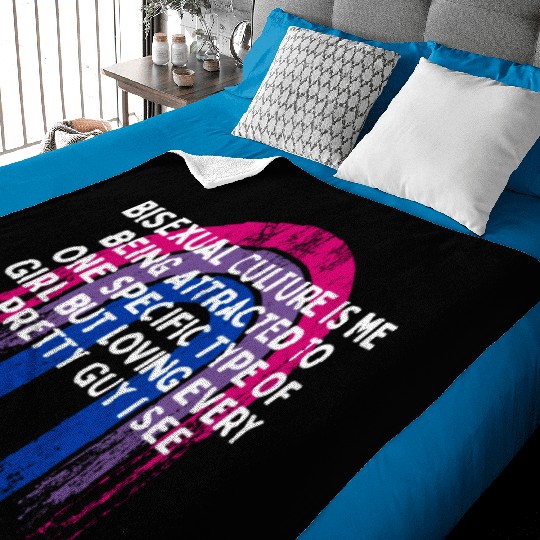 Bisexual is Being Attracted Bi LGBTQ Bi Pride Baby Blankets