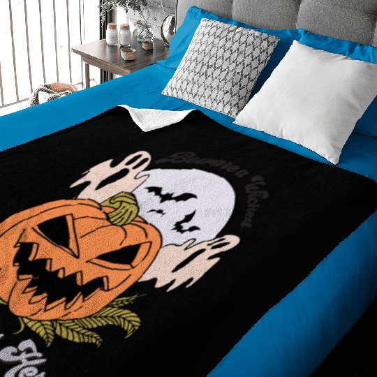 Beware a Wicked Witch Lives Here Baby Blankets