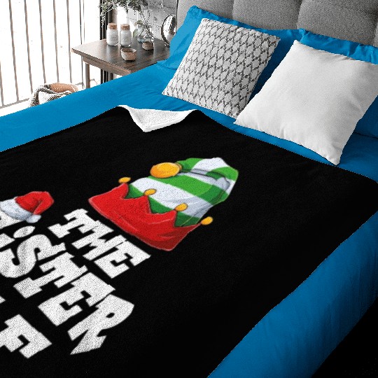 Gamer Elf Family Matching Christmas Group Pajama Baby Blankets