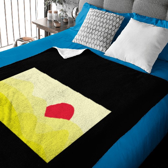 Minimalist Sun Yellow Baby Blankets