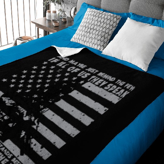 The Monsters And The Weak US Army Veteran Baby Blankets